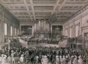 The Great Anti-Slavery Meeting of 1841, at Exeter Hall, engraved by Henry Melville fl.1826-41