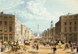 Lower Regent Street, pub. by Ackermann, c.1835