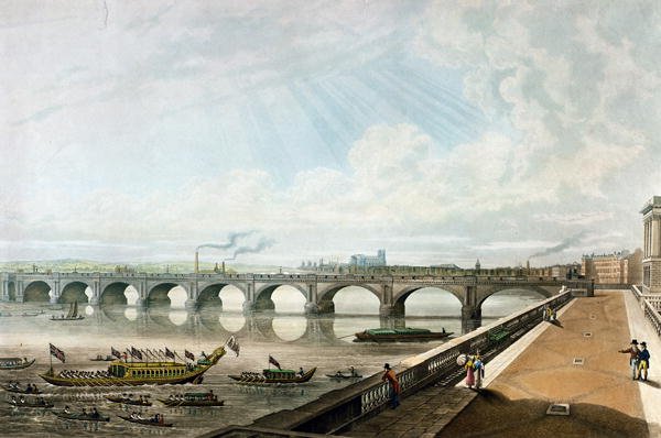 View of Waterloo Bridge from the East End of Somerset House Terrace