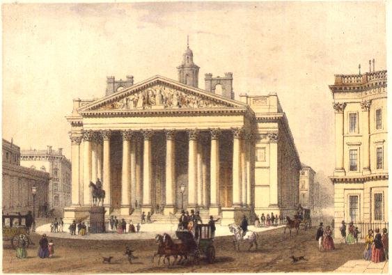 The Royal Exchange, engraved by Charles-Claude Bachelier fl.1830-60, pub. 1854 by E. Gambart and Co.