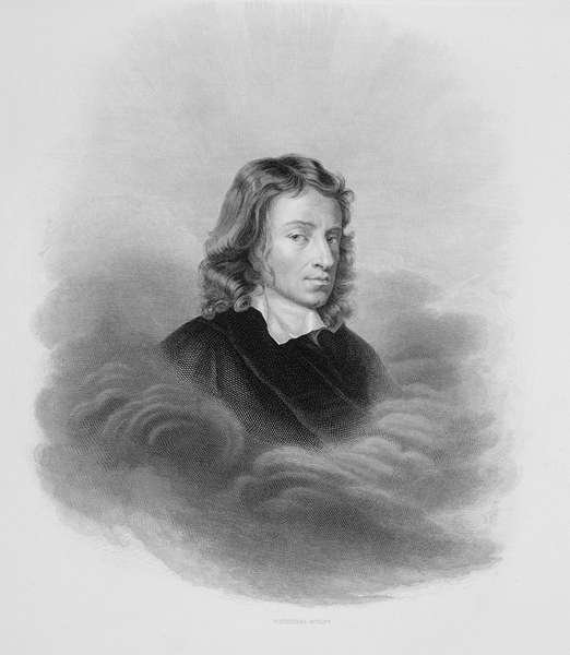 Portrait of John Milton 1608-74 engraved by the artist