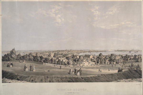 View of Boston from Telegraph Hill, South Boston