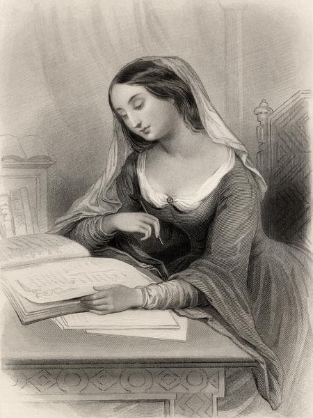 Heloise 1101-60 illustration from World Noted Women by Mary Cowden Clarke, 1858