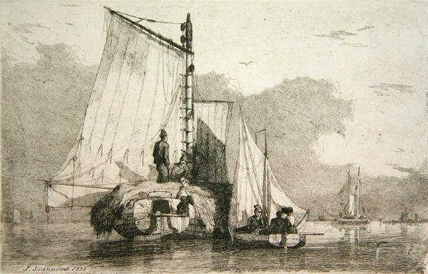 Boats at Braydon, 1825