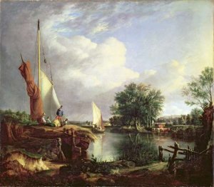 Buckenham Ferry on the River Yare, Norfolk, 1826