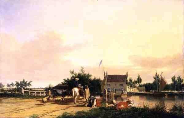 Buckenham Ferry on the River Yare, Norfolk, 1826