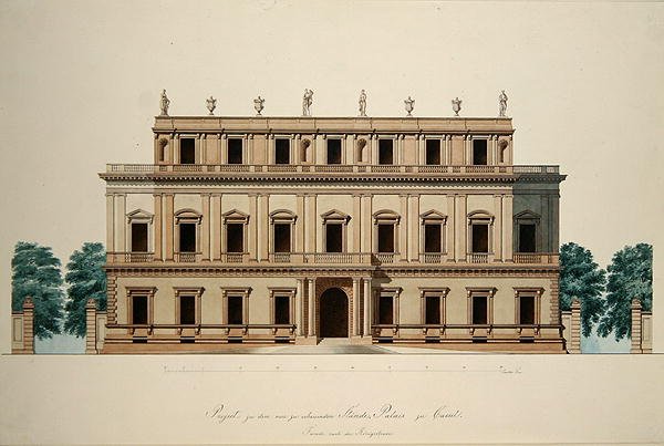 Design for the front facade of the Town Hall in Kassel