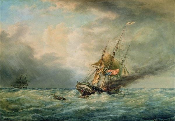 The Poland Burning at Sea in May 1840, 1860