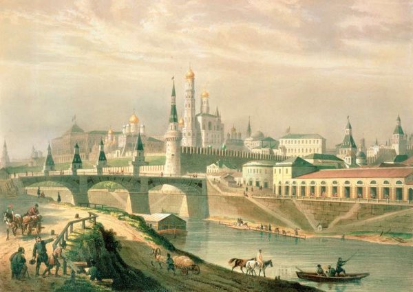 View of the Moscow Kremlin, 1830