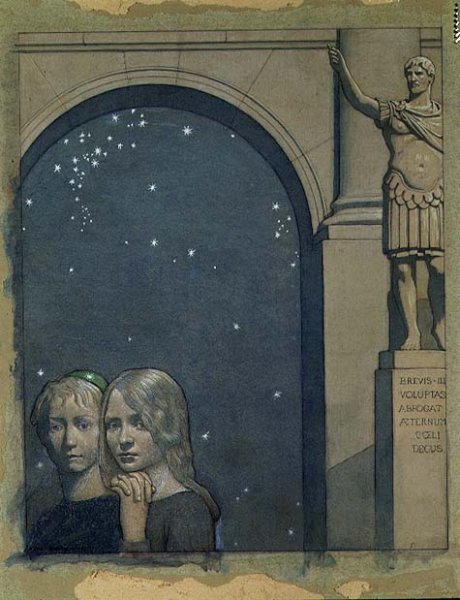 The Children enter the Palace of Luxury, probably from The Bluebird by Maeterlinck, 1911
