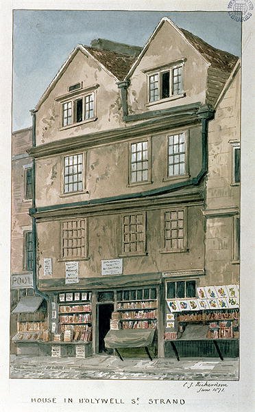 House in Holywell Street, the Strand, 1871