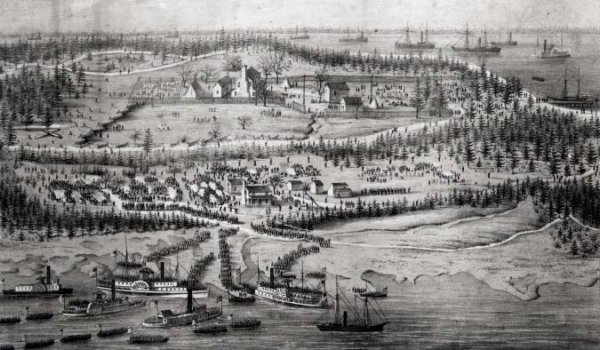 The Burnside Expedition Landing at Roanoke Island, February 7th 1862