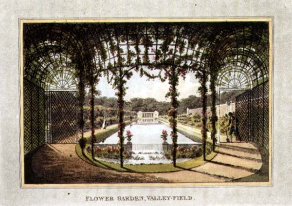 Flower Garden, Valley-Field, from Fragments on the Theory and Practice of Landscape Gardening, pub. 1816