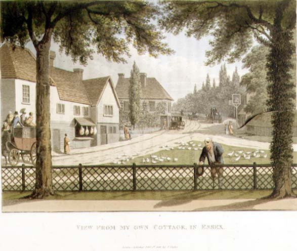 View from My Own Cottage in Essex Before from Fragments on the Theory and Practice of Landscape Gardening, pub. 1816