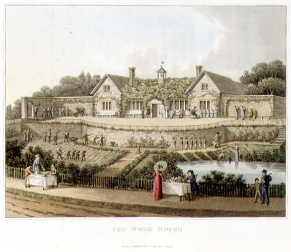 The Work House, from Fragments on the Theory and Practice of Landscape Gardening, pub. 1816