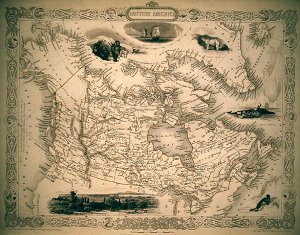 Map of British America