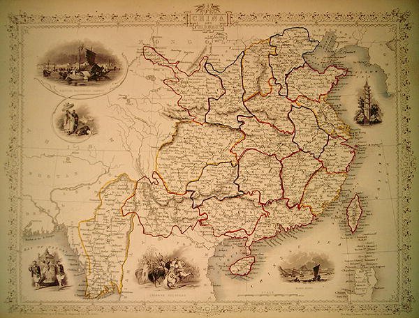 Map of China and Birmah, 1851