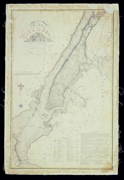 Map of the City of New York as Laid Out by the Commissioners, 1814
