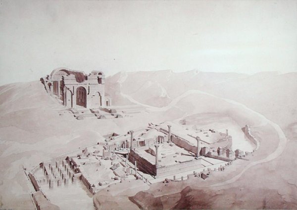 Thermae and Nymphaeum of Nimes, 1838