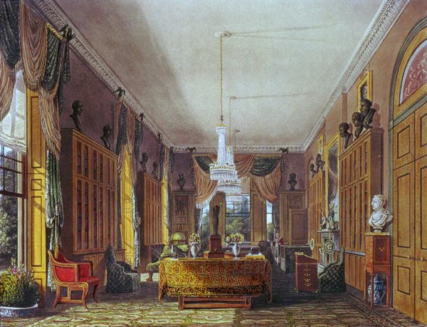 The Queens Library, Frogmore, Pynes Royal Residences, 1818