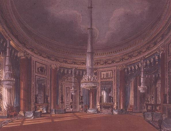 Carlton House, the Circular Room, from Pynes Royal Residences, published 1818