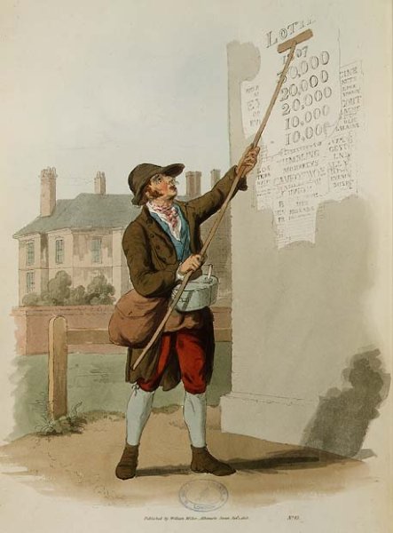 The Bill Sticker from Costume of Great Britain