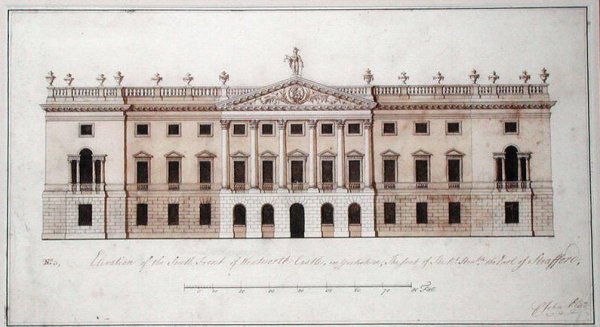 Wentworth Castle, design for the south front, c.1760