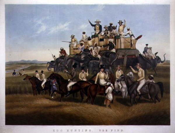 Hog Hunting The Find, engraved and pub. by Messrs Fores, c.1840