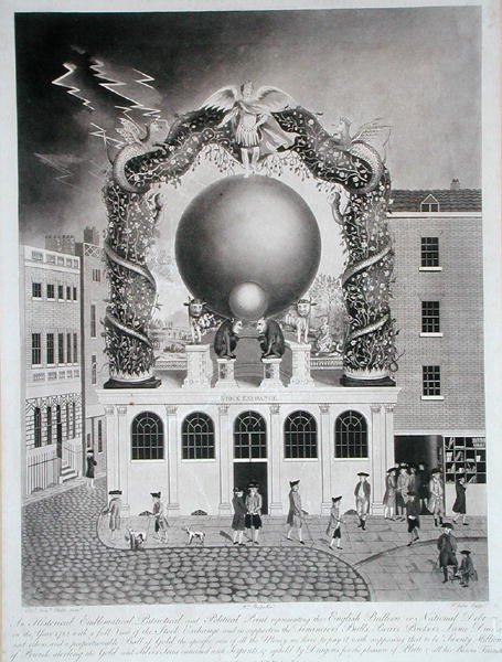 The Nautical Debt of 1782, engraved by Francis Jukes 1745-47-1812 published by William Phelps, 1785