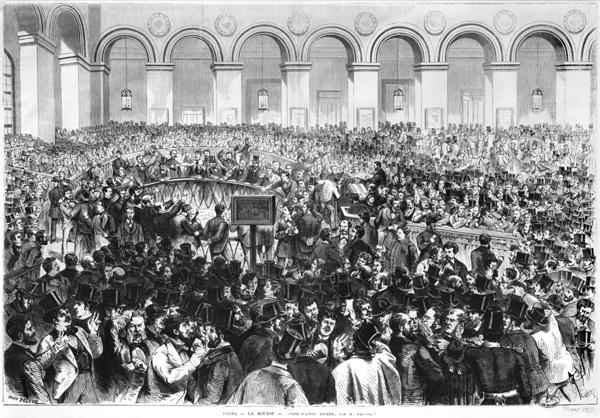 The Corbeille at the Bourse of Paris, 1873