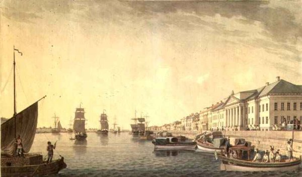 The English Embankment by the Senate, 1801