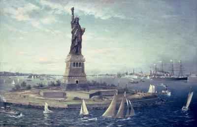 Liberty Island, New York Harbour, 1883