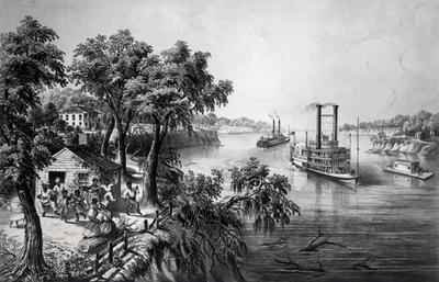 Low Water in the Mississippi, pub. by Currier and Ives, 1867