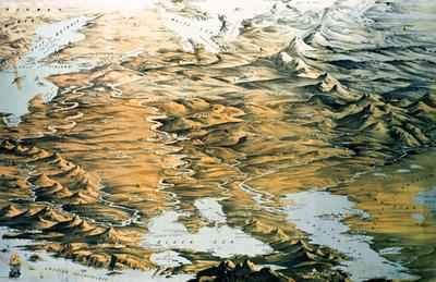 Panoramic view of the Whole Empire of Russia, from Europe and Asia published by Stannard and Dixon, 1855