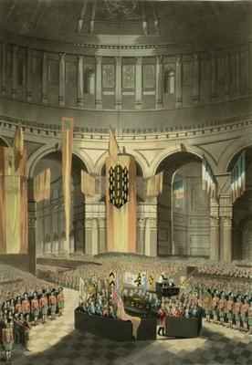 The Ceremony of Lord Nelsons Interment in St. Pauls Cathedral from The History and Graphic Life of Nelson 1806