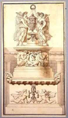 Design for a Funerary Monument to a Roman General 1800