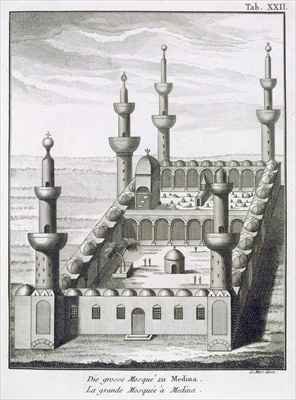 The Great Mosque at Medina, from Voyages en Arabie et en Autres Pays de lOrient