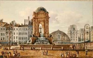 View of the Place and Fountain in the Marche des Innocents Paris 2