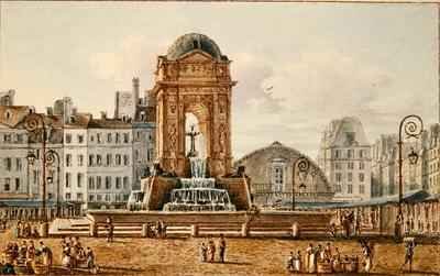 View of the Place and Fountain in the Marche des Innocents Paris 2