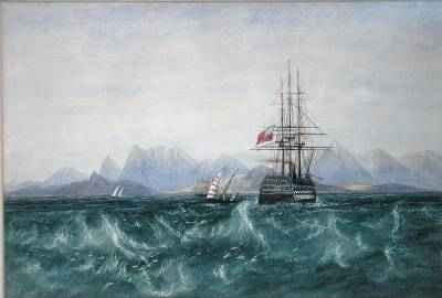 The British Fleet Surrounded by Flying Fish off Ceylon