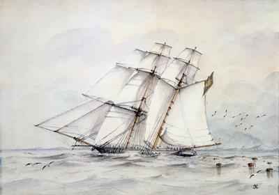 The Slaver Esmeralda captured on 1 November 1864 off Loango