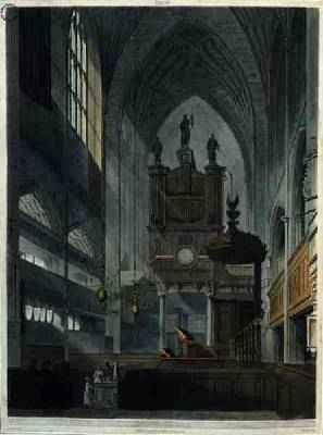 Interior of the Abbey from Bath Illustrated by a Series of Views