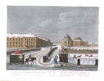 View of the Canal of Fontanka and the Barracks