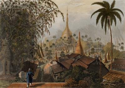 View of the Great Dagon Pagoda and Adjacent Scenery Taken on the Eastern Road from Rangoon