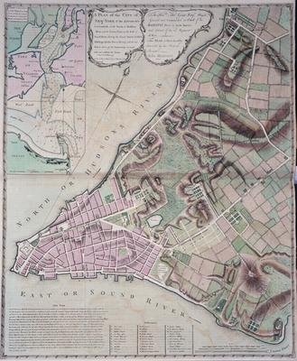 Plan of the city of New York and its environs to Greenwich surveyed 1775