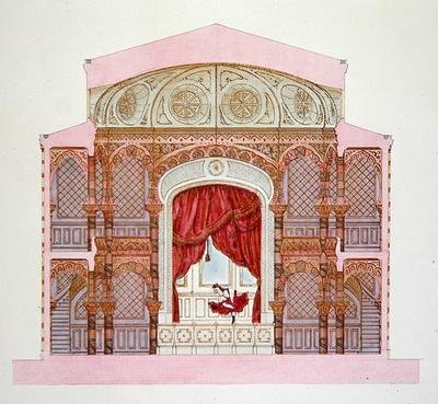 Cross section of a Cafe-Concert