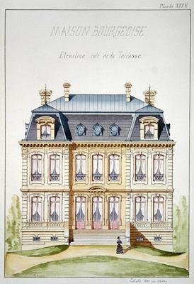 Terrace elevation of a house for the Bourgeoisie