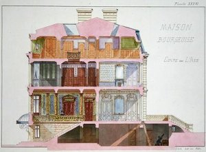 Cross section of house for the Bourgeoisie