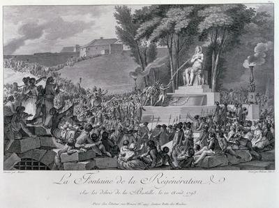 The Fountain of Regeneration over the Ruins of the Bastille