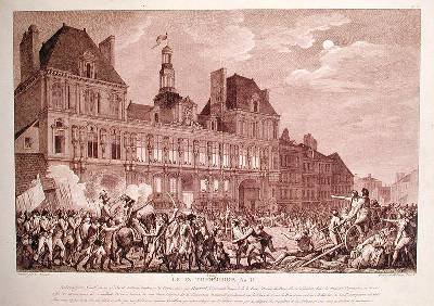 Robespierre Saint-Just Couthon and Hanriot Taking Refuge in the Hotel-de-Ville in Paris